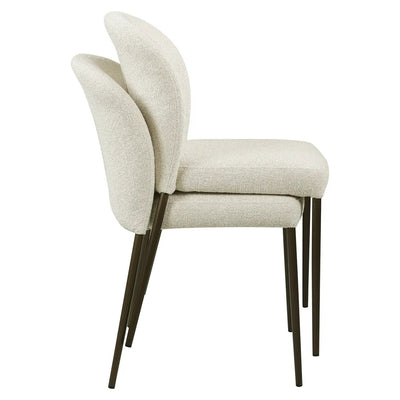 Eetkamerstoel Stacker biscotti vlamvertragend (Set van 2) by Richmond Interiors