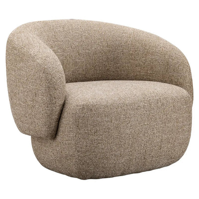 Loungestoel Milano, zandkleurige vlamvertragende tweed by Richmond Interiors
