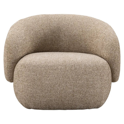 Loungestoel Milano, zandkleurige vlamvertragende tweed by Richmond Interiors