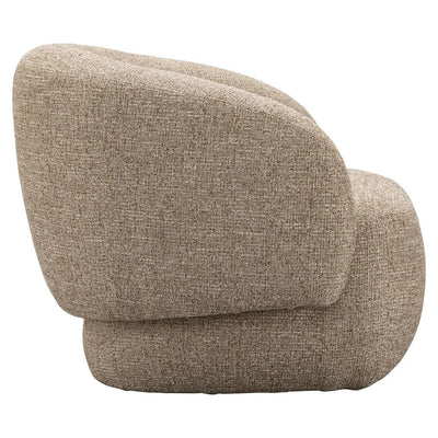 Loungestoel Milano, zandkleurige vlamvertragende tweed by Richmond Interiors