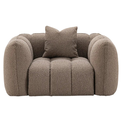 Loungestoel Hogan mocca chunky vlamvertragend by Richmond Interiors