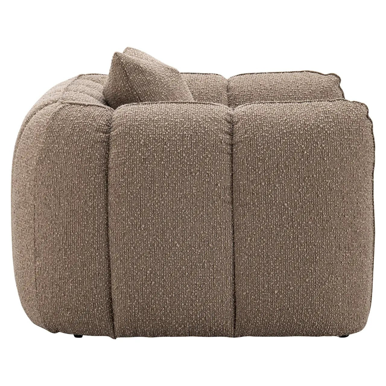 Loungestoel Hogan mocca chunky vlamvertragend by Richmond Interiors