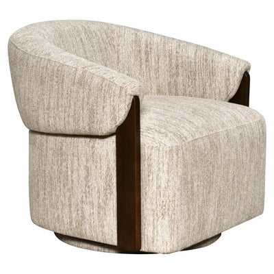Loungestoel Marina naturel softweave draaibaar vlamvertragend by Richmond Interiors
