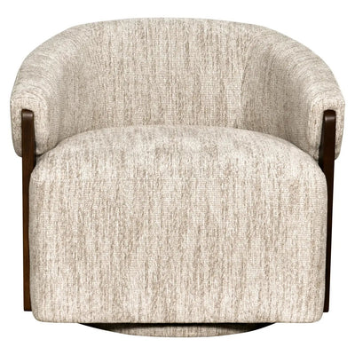 Loungestoel Marina naturel softweave draaibaar vlamvertragend by Richmond Interiors