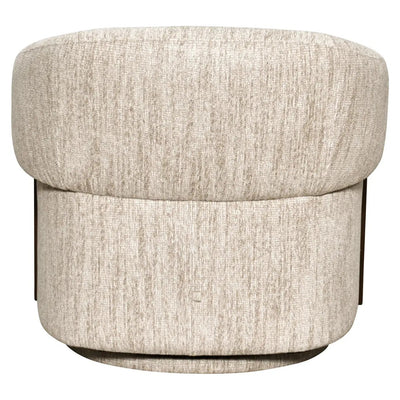 Loungestoel Marina naturel softweave draaibaar vlamvertragend by Richmond Interiors