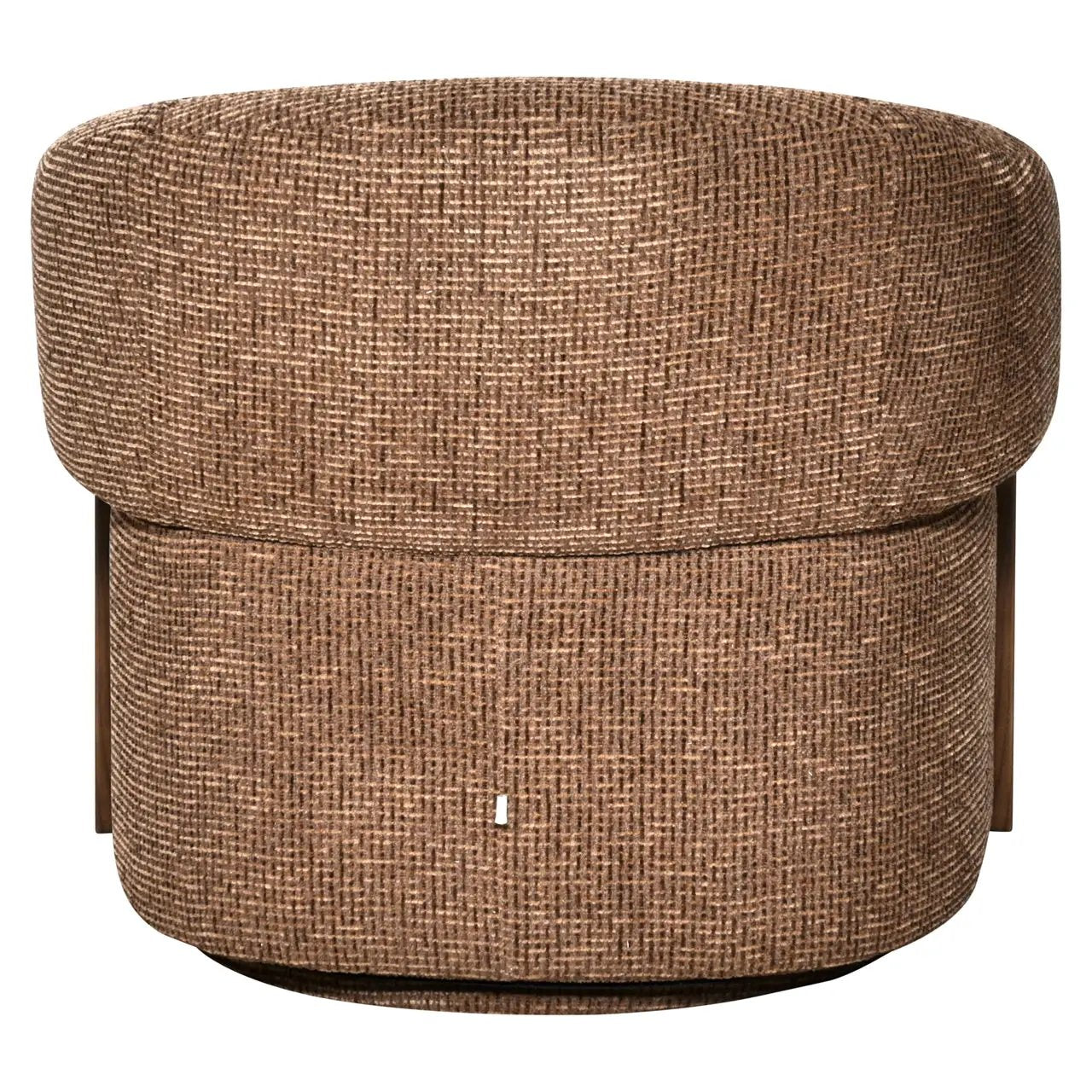 Loungestoel Marina bruin blockweave draaibaar brandvertragend by Richmond Interiors