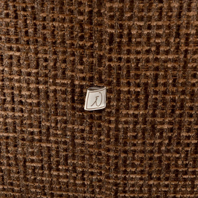 Loungestoel Marina bruin blockweave draaibaar brandvertragend by Richmond Interiors