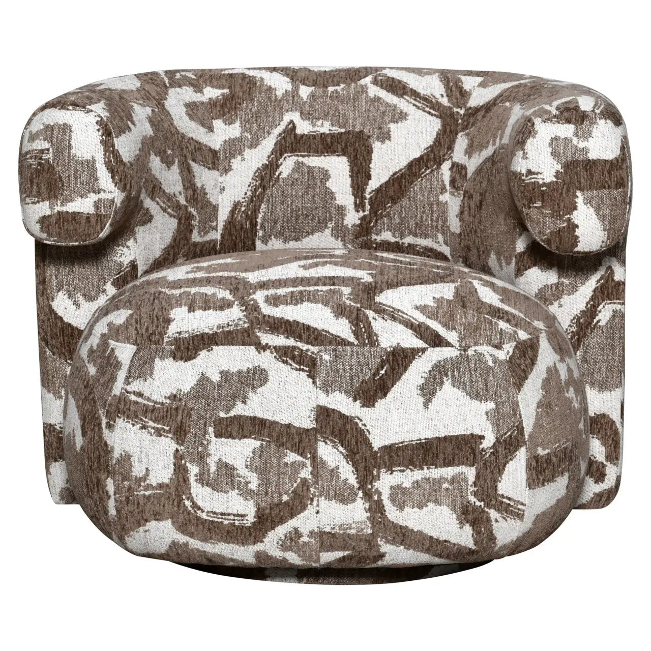 Loungestoel Talley bruin naturel draaibaar by Richmond Interiors