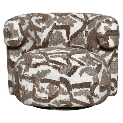 Loungestoel Talley bruin naturel draaibaar by Richmond Interiors