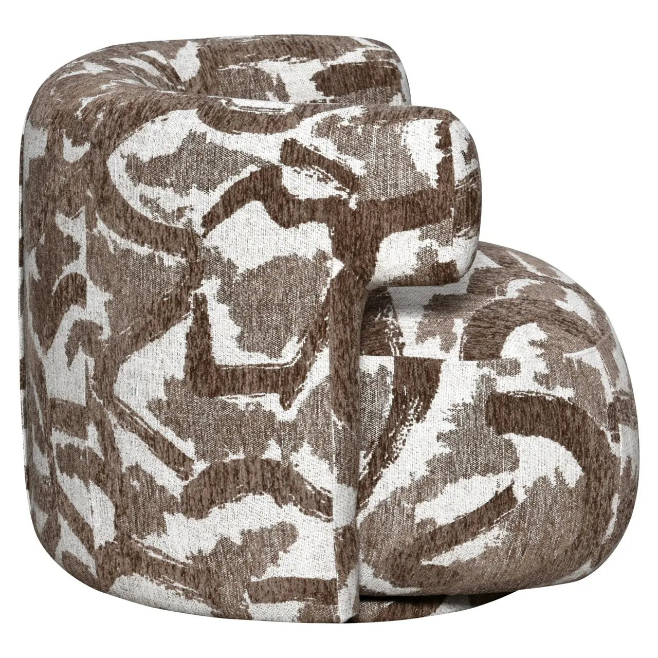 Loungestoel Talley bruin naturel draaibaar by Richmond Interiors