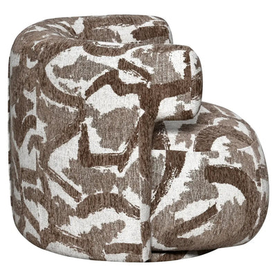 Loungestoel Talley bruin naturel draaibaar by Richmond Interiors