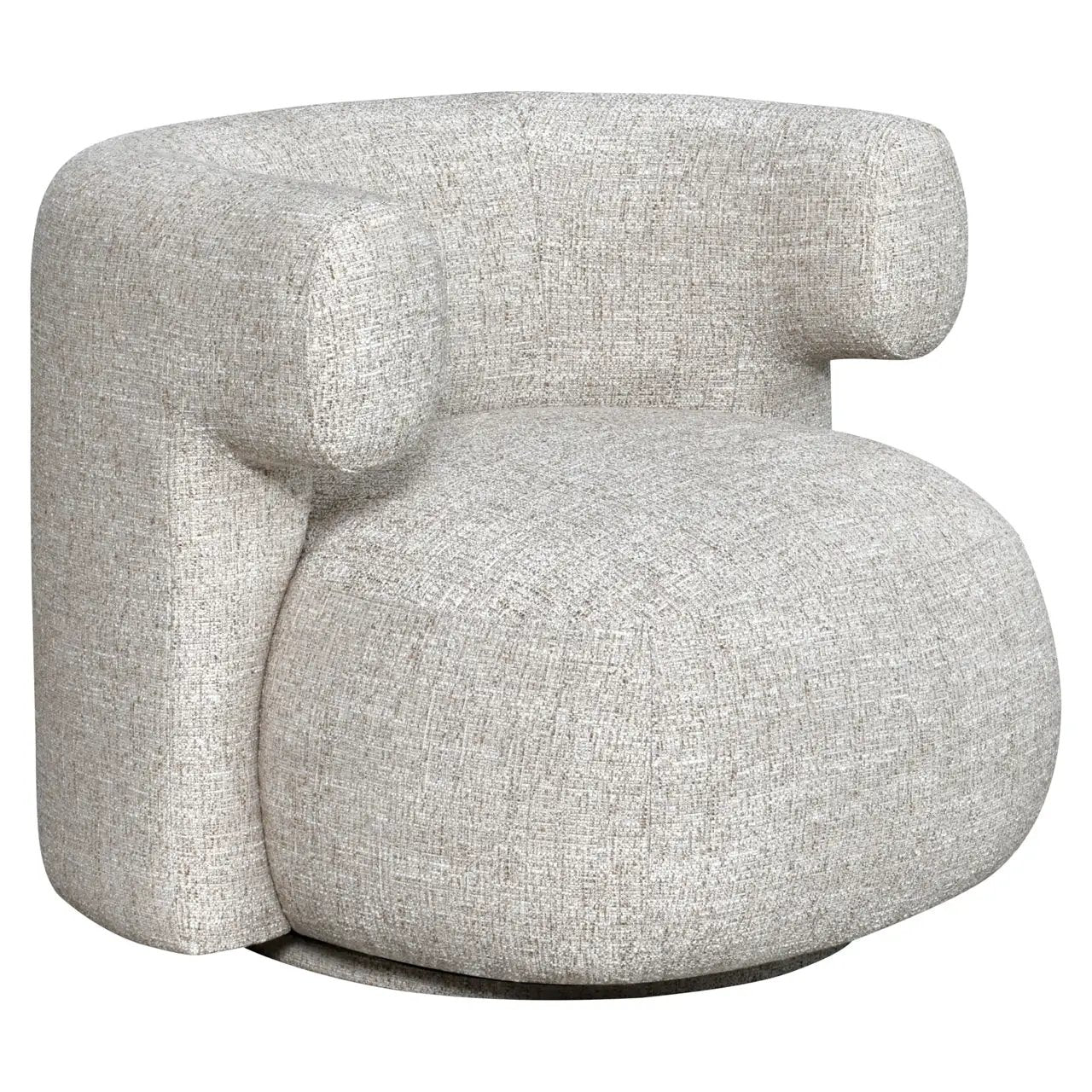 Loungestoel Talley crème tweed draaibaar by Richmond Interiors