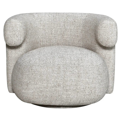 Loungestoel Talley crème tweed draaibaar by Richmond Interiors