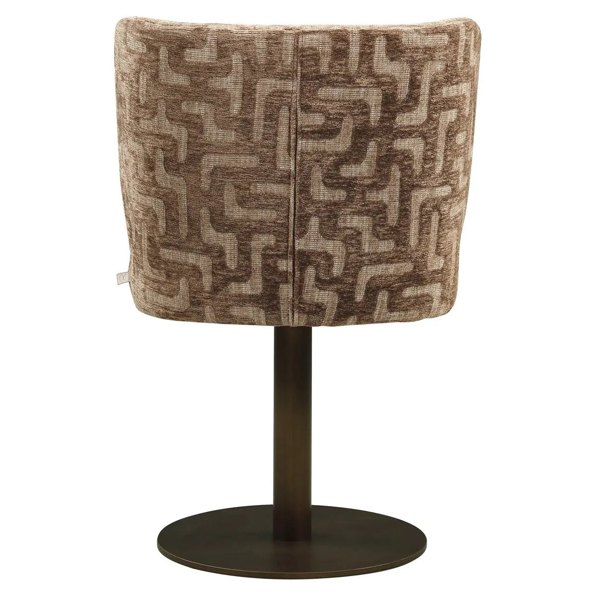 Eetkamerstoel Fiona bruin labyrint draaibaar by Richmond Interiors