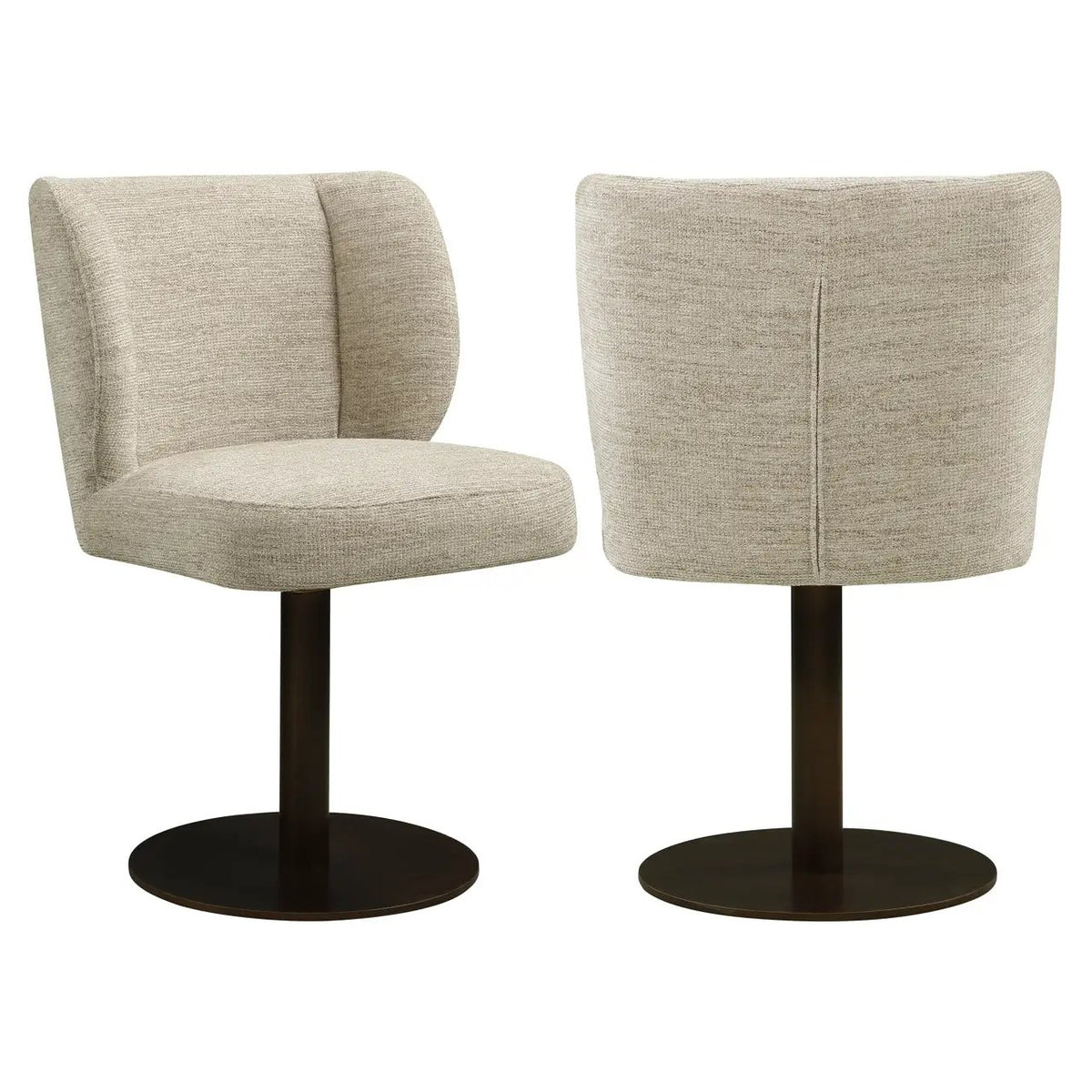 Eetkamerstoel Fiona naturel softweave draaibaar by Richmond Interiors