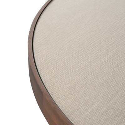 Eettafel Willox bruin Ø130 inclusief glas by Richmond Interiors