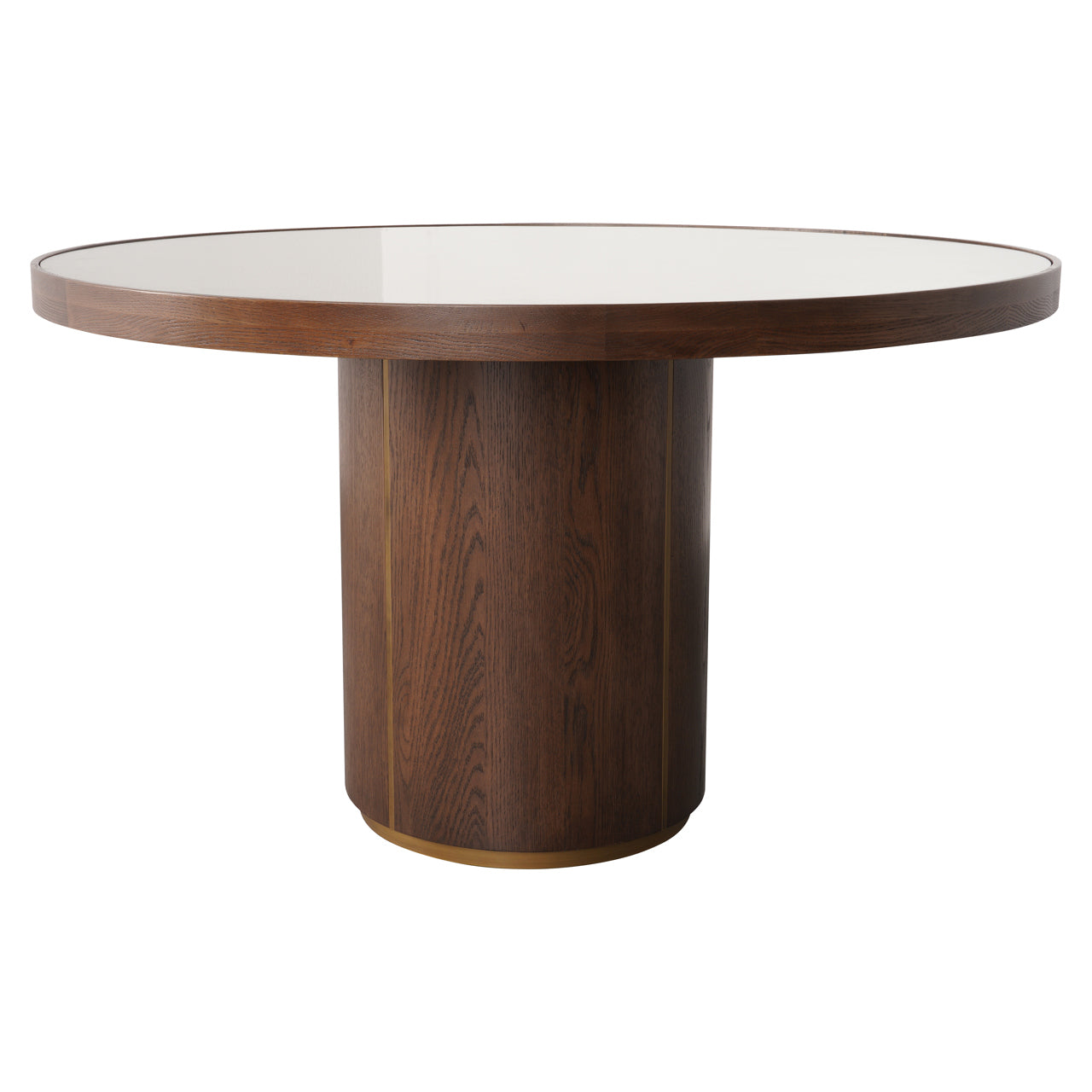 Eettafel Willox bruin Ø130 inclusief glas