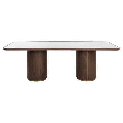 Eettafel Willox bruin 235 inclusief glas by Richmond Interiors