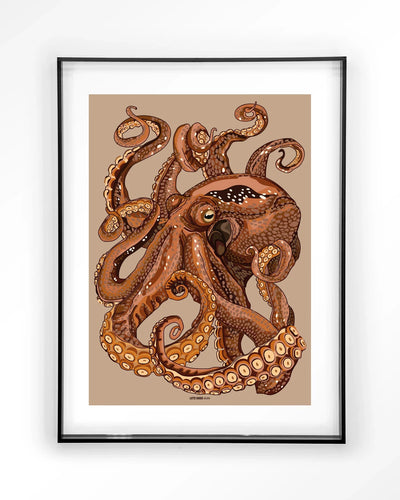 Pulpo - Moderne Wanddecoratie | Artprint, Glass Art & Wandkleed by Urban Cotton