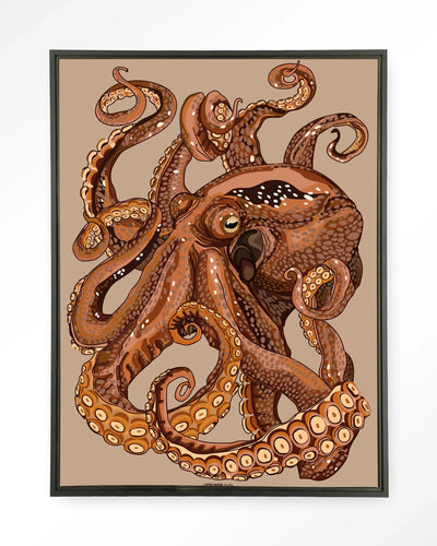 Pulpo - Moderne Wanddecoratie | Artprint, Glass Art & Wandkleed by Urban Cotton