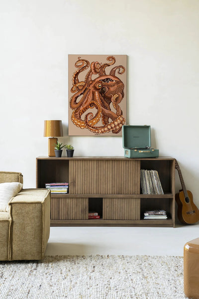 Pulpo - Moderne Wanddecoratie | Artprint, Glass Art & Wandkleed by Urban Cotton