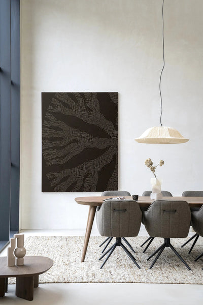 Circle Dark - Moderne Wanddecoratie | Artprint, Glass Art & Wandkleed by Urban Cotton