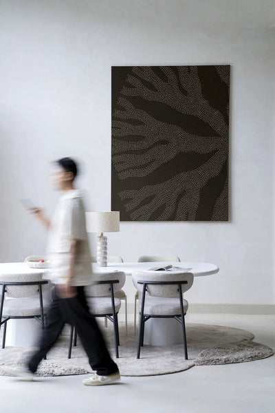 Circle Dark - Moderne Wanddecoratie | Artprint, Glass Art & Wandkleed by Urban Cotton