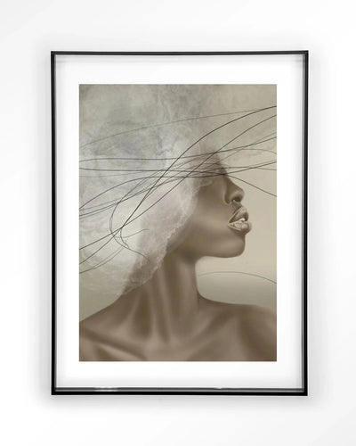 Cloudy thoughts - Moderne Wanddecoratie | Artprint, Glass Art & Wandkleed by Urban Cotton