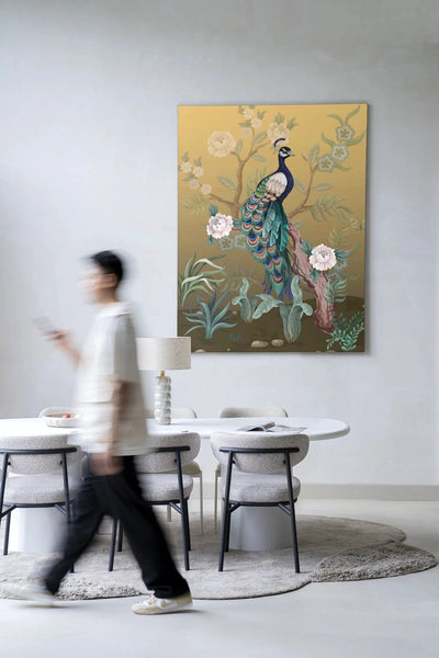 Peacock - Moderne Wanddecoratie | Artprint, Glass Art & Wandkleed by Urban Cotton