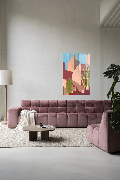 Botanical Stairs - Moderne Wanddecoratie | Artprint, Glass Art & Wandkleed by Urban Cotton