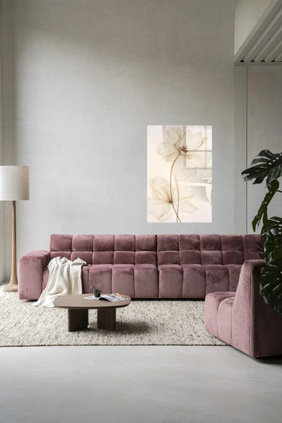 White Flowers - Moderne Wanddecoratie | Artprint, Glass Art & Wandkleed by Urban Cotton