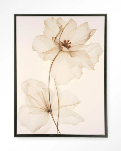 White Flowers - Moderne Wanddecoratie | Artprint, Glass Art & Wandkleed by Urban Cotton