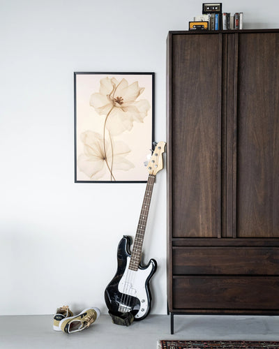 White Flowers - Moderne Wanddecoratie | Artprint, Glass Art & Wandkleed by Urban Cotton