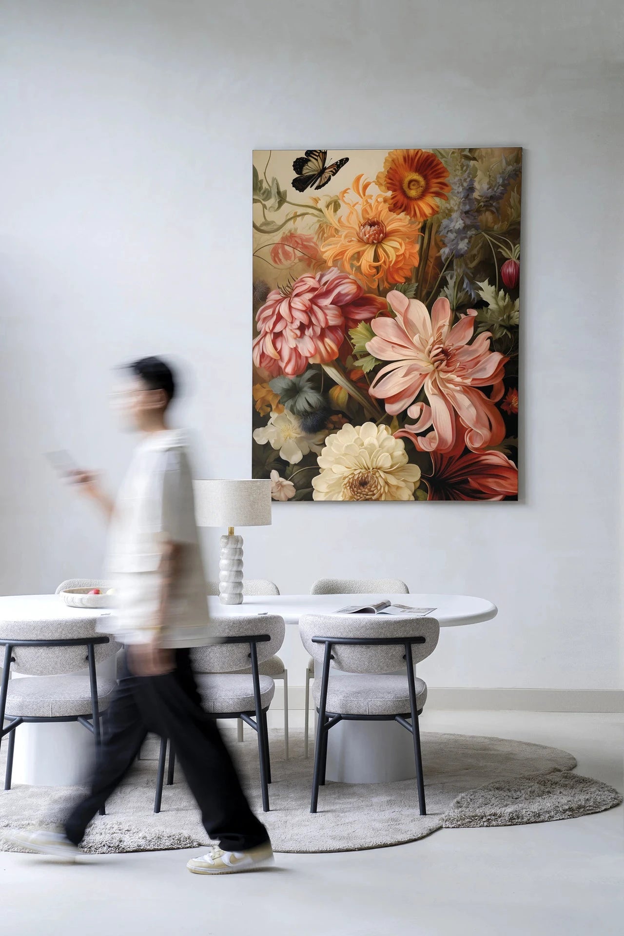 Vintage Flowers - Moderne Wanddecoratie | Artprint, Glass Art & Wandkleed by Urban Cotton