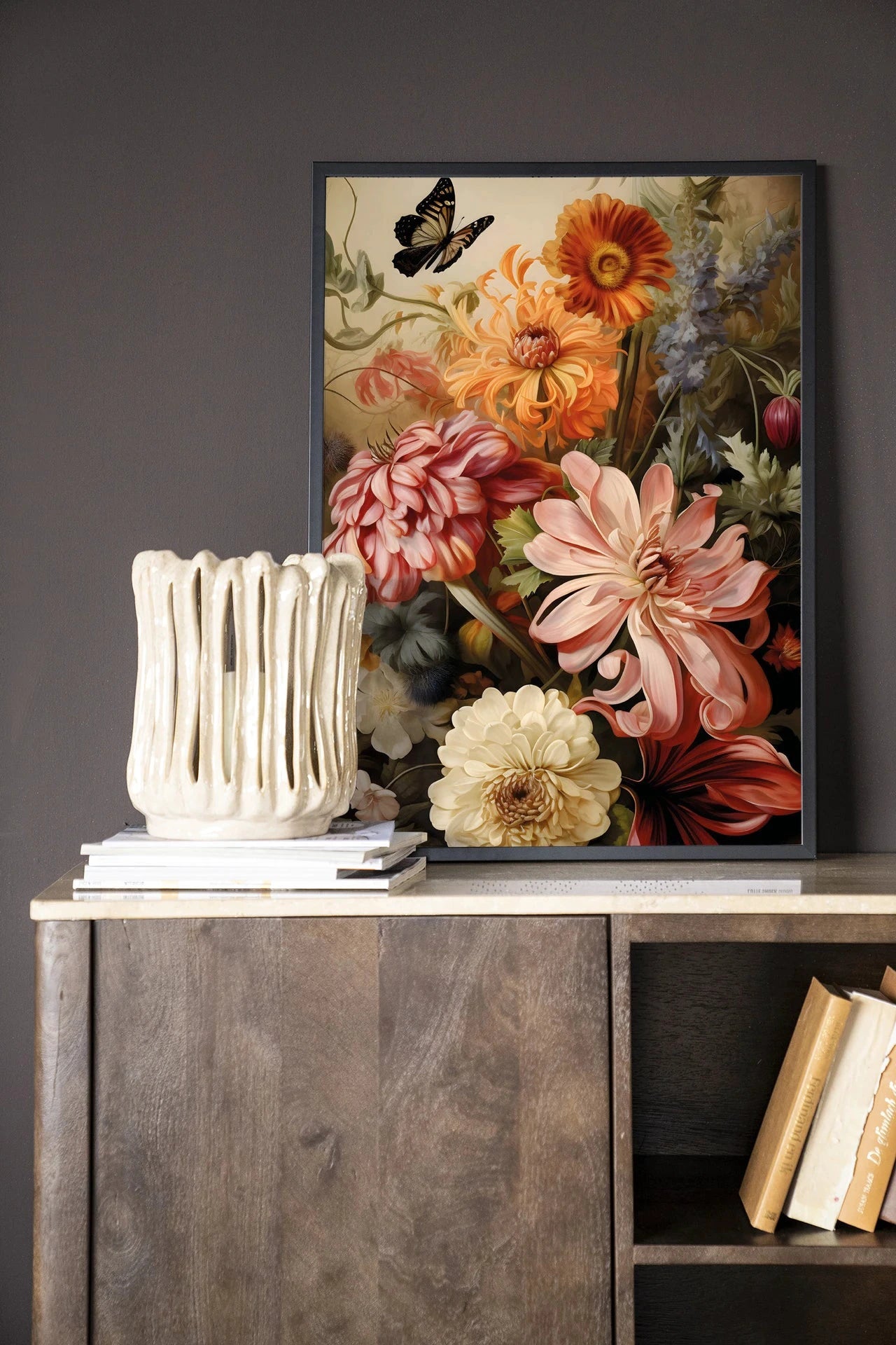 Vintage Flowers - Moderne Wanddecoratie | Artprint, Glass Art & Wandkleed by Urban Cotton