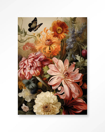 Vintage Flowers - Moderne Wanddecoratie | Artprint, Glass Art & Wandkleed by Urban Cotton