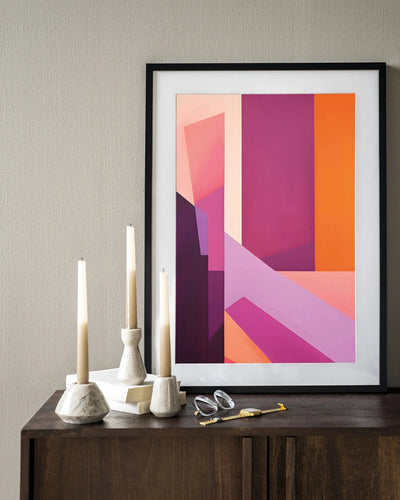 Folded Lines - Moderne Wanddecoratie | Artprint, Glass Art & Wandkleed by Urban Cotton