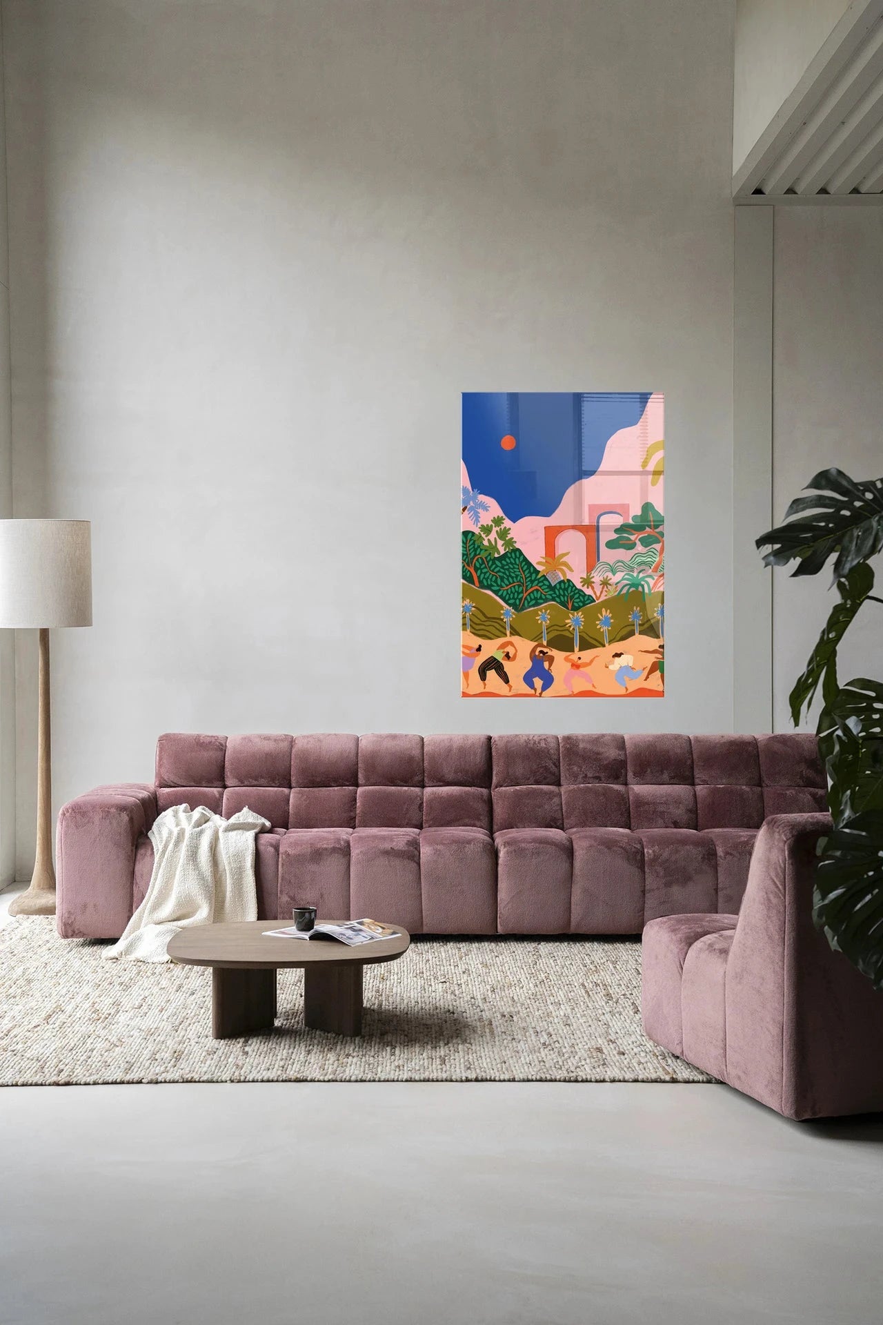 Dancing In Paradise - Moderne Wanddecoratie | Artprint, Glass Art & Wandkleed by Urban Cotton