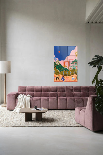Dancing In Paradise - Moderne Wanddecoratie | Artprint, Glass Art & Wandkleed by Urban Cotton