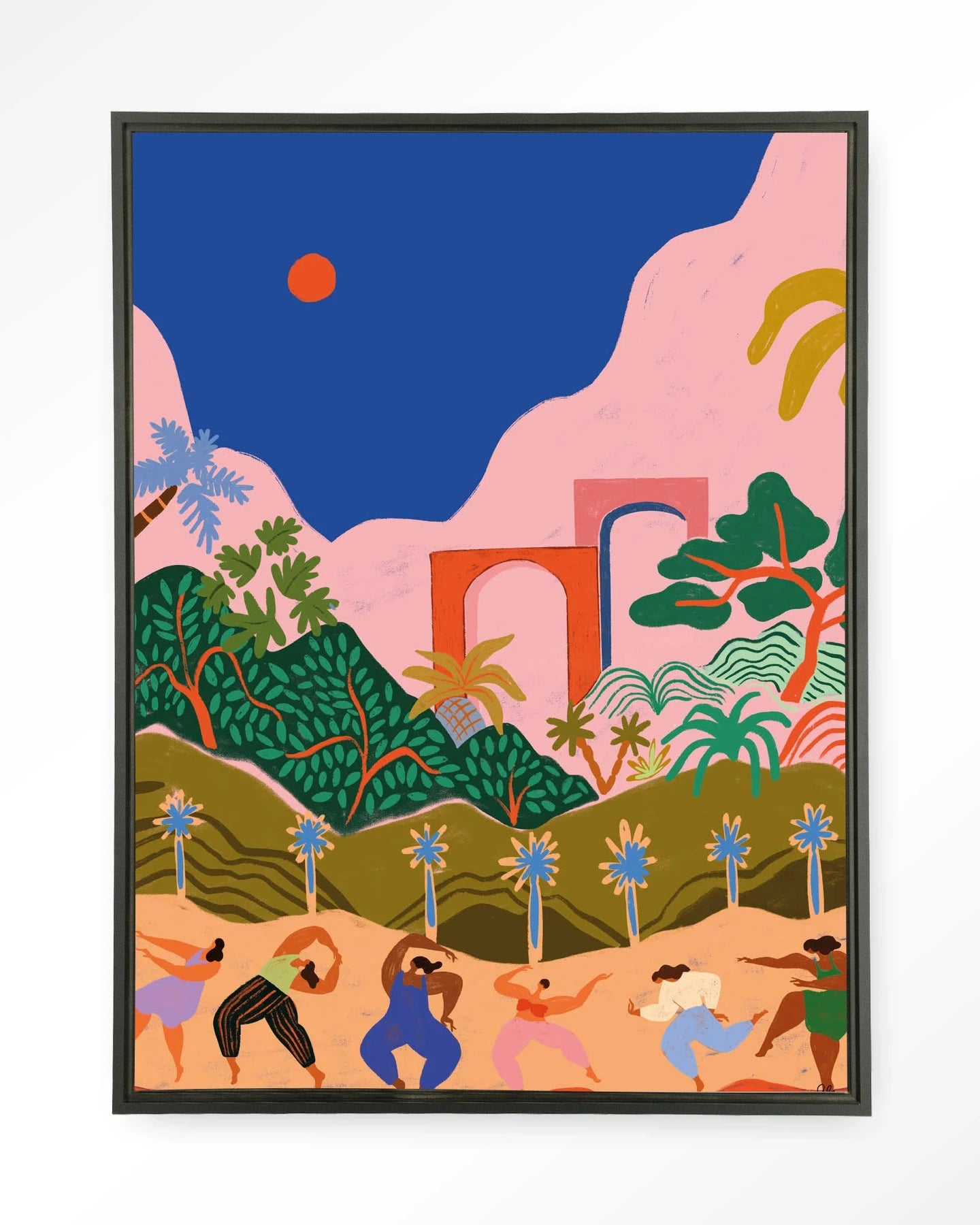 Dancing In Paradise - Moderne Wanddecoratie | Artprint, Glass Art & Wandkleed by Urban Cotton