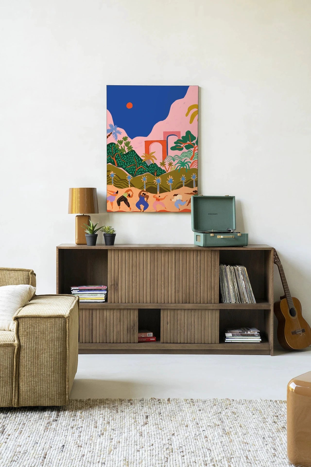 Dancing In Paradise - Moderne Wanddecoratie | Artprint, Glass Art & Wandkleed by Urban Cotton