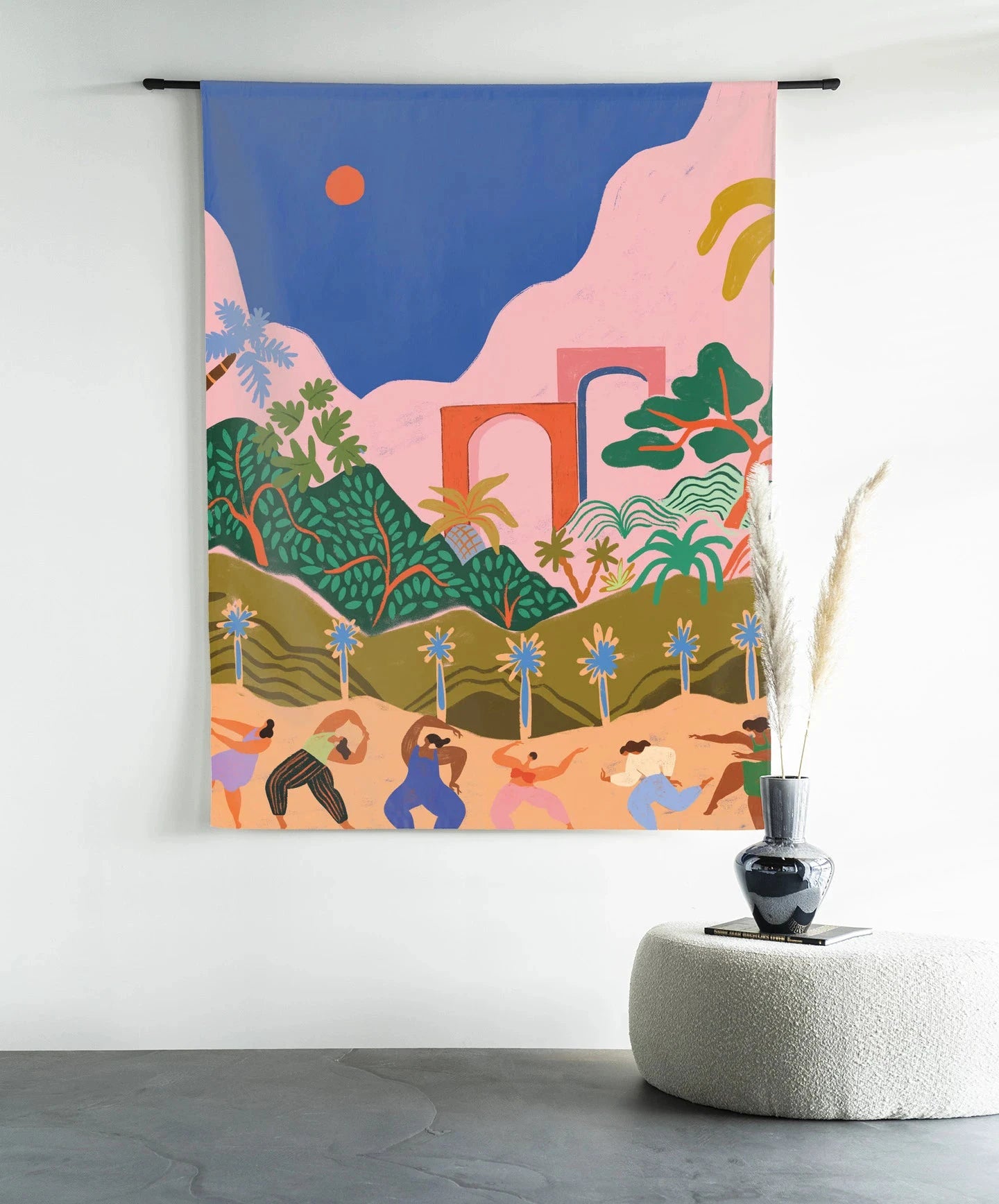 Dancing In Paradise - Moderne Wanddecoratie | Artprint, Glass Art & Wandkleed by Urban Cotton