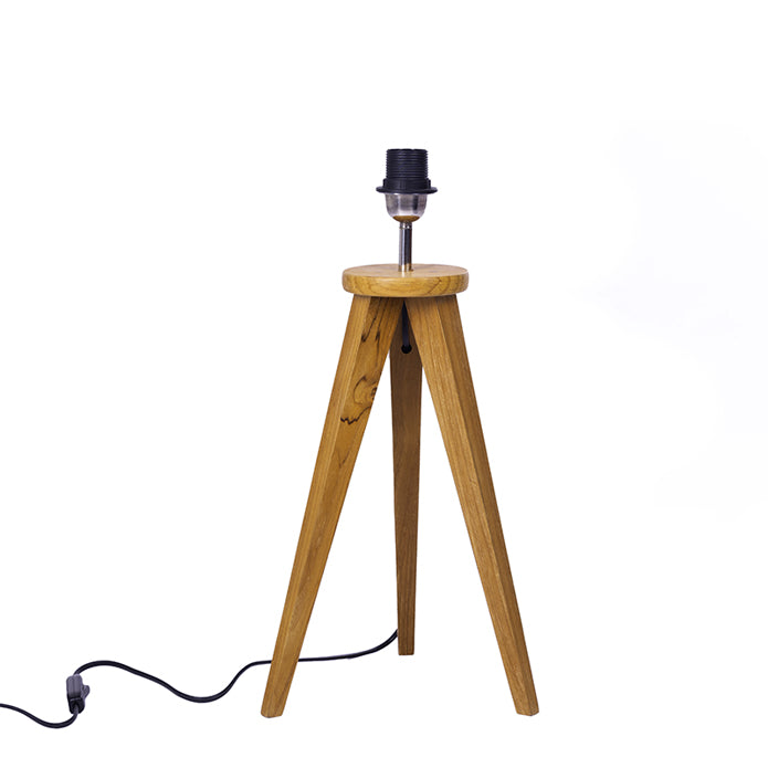 Biak Tafellamp voet Teakhout 50cm