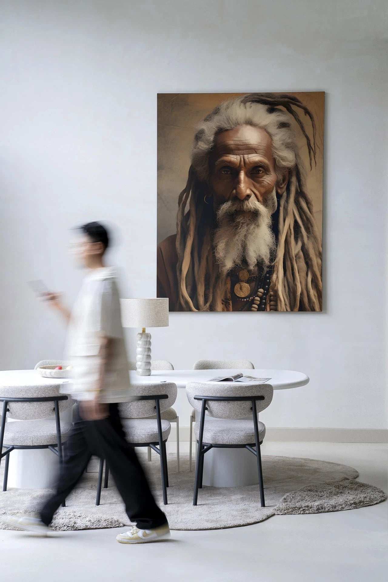 Wise Man - Moderne Wanddecoratie | Artprint, Glass Art & Wandkleed by Urban Cotton