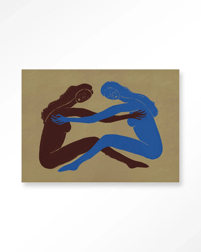 Serene Embrace - Moderne Wanddecoratie | Artprint, Glass Art & Wandkleed by Urban Cotton