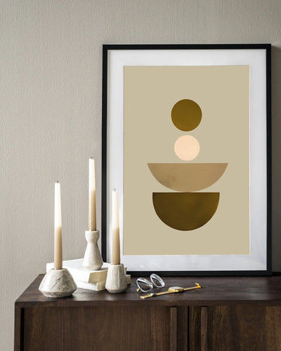 Forma 1 Beige - Moderne Wanddecoratie | Artprint, Glass Art & Wandkleed by Urban Cotton