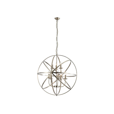 Hanglamp Orbit 8Lt Antique Brass Metal by Searchlight