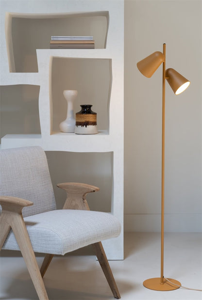 Vloerlamp Salamanca, mosterd