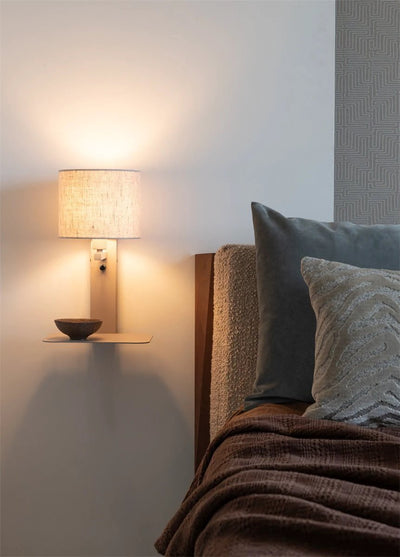 Wandlamp Florence met beige kap Ø18 x 15cm by it's about RoMi