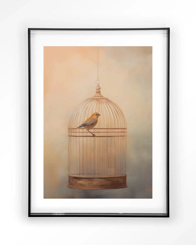 Bird Cage - Moderne Wanddecoratie | Artprint, Glass Art & Wandkleed by Urban Cotton
